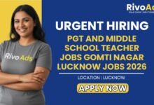 PGT and Middle School Teacher Jobs Gomti Nagar Lucknow Jobs 2026