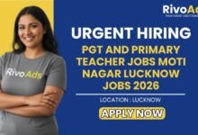 PGT and Primary Teacher Jobs Moti Nagar Lucknow Jobs 2026