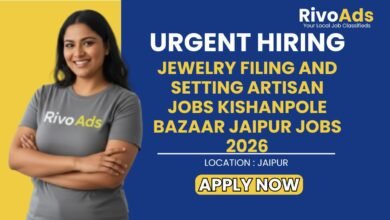 Jewelry Filing and Setting Artisan Jobs Kishanpole Bazaar Jaipur Jobs 2026