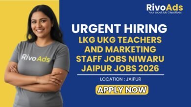 LKG UKG Teachers and Marketing Staff Jobs Niwaru Jaipur Jobs 2026