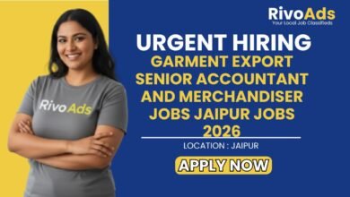 Garment Export Senior Accountant and Merchandiser Jobs Jaipur Jobs 2026