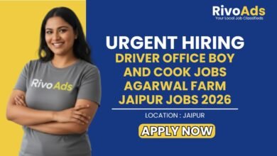Driver Office Boy and Cook Jobs Agarwal Farm Jaipur Jobs 2026