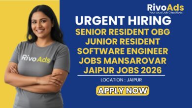 Senior Resident OBG Junior Resident Software Engineer Jobs Mansarovar Jaipur Jobs 2026