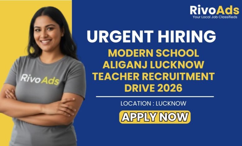 Specialized educator recruitment drive at Atharva Academy, Gomti Nagar, Lucknow for 2026.