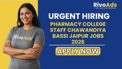 Pharmacy College Staff Chawandiya Bassi Jaipur Jobs 2026
