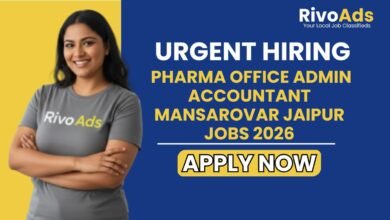Pharma Office Admin Accountant Mansarovar Jaipur Jobs 2026
