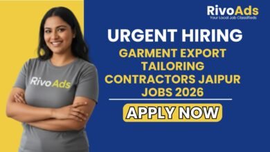Garment Export Tailoring Contractors Jaipur Jobs 2026