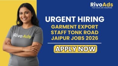 Garment Export Staff Tonk Road Jaipur Jobs 2026