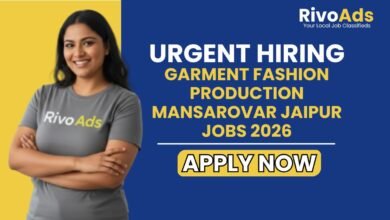 Garment Fashion Production Mansarovar Jaipur Jobs 2026