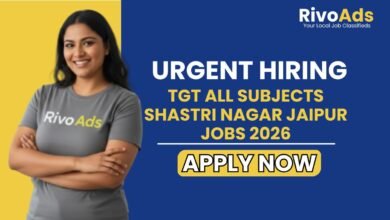 TGT All Subjects Shastri Nagar Jaipur Jobs 2026