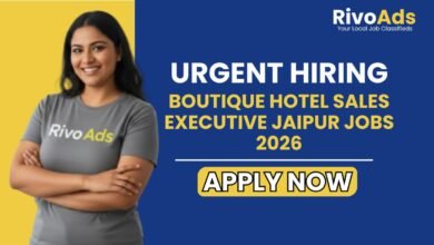 Boutique Hotel Sales Executive Jaipur Jobs 2026