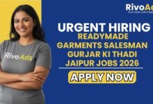 Readymade Garments Salesman Gurjar Ki Thadi Jaipur Jobs 2026