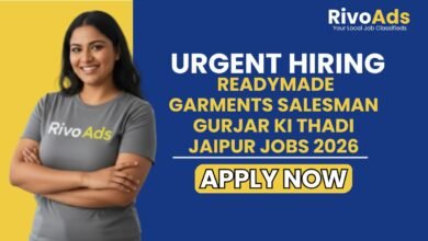 Readymade Garments Salesman Gurjar Ki Thadi Jaipur Jobs 2026