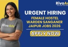 Female Hostel Warden Sanganer Jaipur Jobs 2026