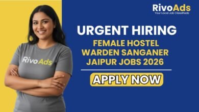 Female Hostel Warden Sanganer Jaipur Jobs 2026