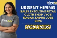 Sales Executive Retail Cloth Shop Jyoti Nagar Jaipur Jobs 2026