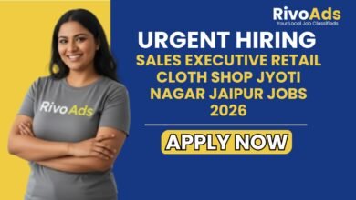 Sales Executive Retail Cloth Shop Jyoti Nagar Jaipur Jobs 2026