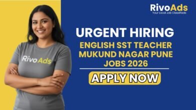 English SST Teacher Mukund Nagar Pune Jobs 2026