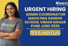 Admin Coordinator Mahatma Gandhi School Viman Nagar Pune Jobs 2026