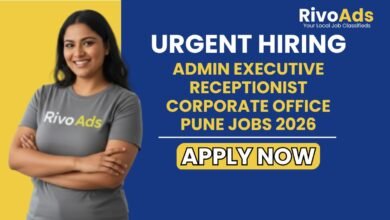Admin Executive Receptionist Corporate Office Pune Jobs 2026