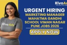 Marketing Manager Mahatma Gandhi School Viman Nagar Pune Jobs 2026