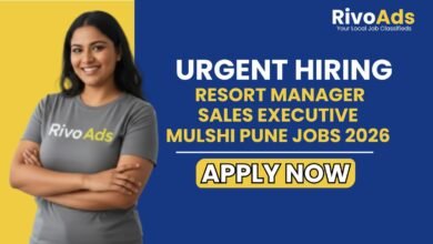 Resort Manager Sales Executive Mulshi Pune Jobs 2026