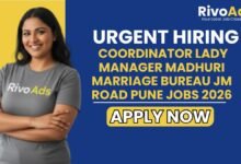 Coordinator Lady Manager Madhuri Marriage Bureau JM Road Pune Jobs 2026