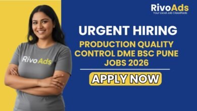 Production Quality Control DME BSC Pune Jobs 2026