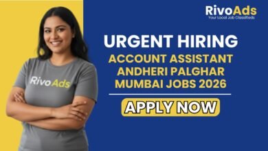 Account Assistant Andheri Palghar Mumbai Jobs 2026