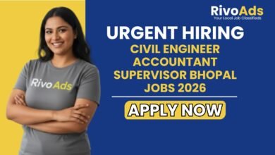 Civil Engineer Accountant Supervisor Bhopal Jobs 2026