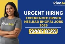 Experienced Driver Neelbad Bhopal Jobs 2026
