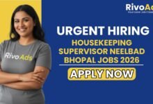 Housekeeping Supervisor Neelbad Bhopal Jobs 2026