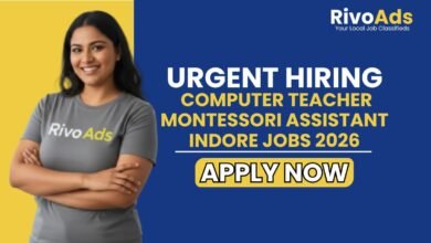 Computer Teacher Montessori Assistant Indore Jobs 2026