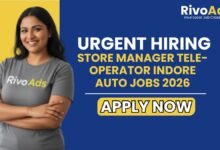 Store Manager Tele-operator Indore Auto Jobs 2026