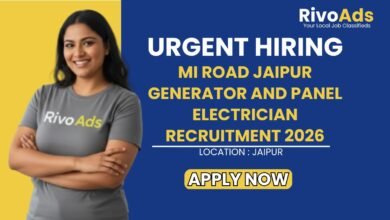 MI Road Jaipur Generator and Panel Electrician Recruitment 2026
