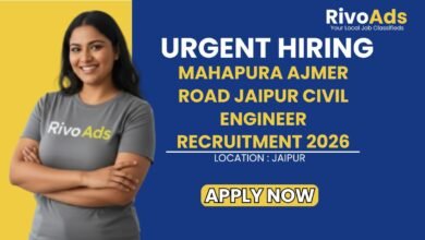 Mahapura Ajmer Road Jaipur Civil Engineer Recruitment 2026