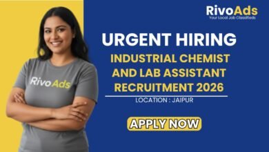 Industrial Chemist and Lab Assistant Recruitment 2026