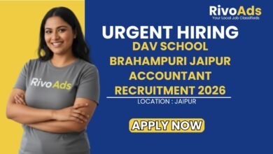 DAV School Brahampuri Jaipur Accountant Recruitment 2026