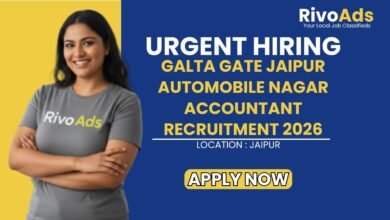 Galta Gate Jaipur Automobile Nagar Accountant Recruitment 2026