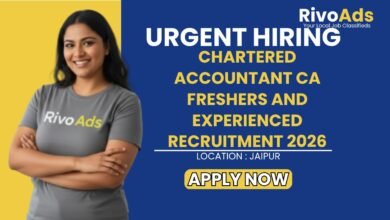 Chartered Accountant CA Freshers and Experienced Recruitment 2026