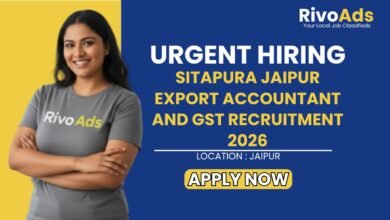 Sitapura Jaipur Export Accountant and GST Recruitment 2026