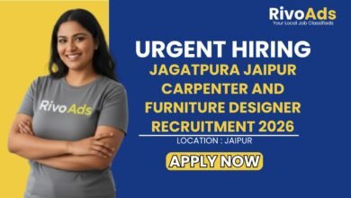 Jagatpura Jaipur Carpenter and Furniture Designer Recruitment 2026