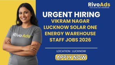 Vikram Nagar Lucknow Solar One Energy Warehouse Staff Jobs 2026