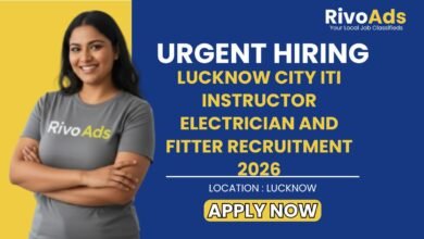 Lucknow City ITI Instructor Electrician and Fitter Recruitment 2026
