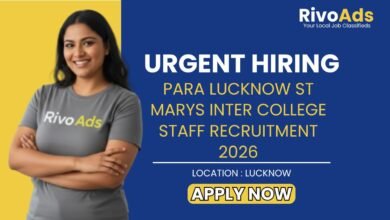 Para Lucknow St Marys Inter College Staff Recruitment 2026