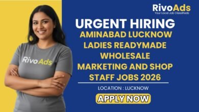 Aminabad Lucknow Ladies Readymade Wholesale Marketing and Shop Staff Jobs 2026