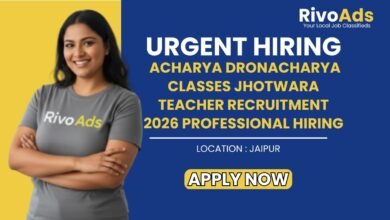 Acharya Dronacharya Classes Jhotwara Teacher Recruitment 2026 Professional Hiring
