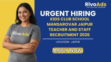Kids Club School Mansarovar Jaipur Teacher and Staff Recruitment 2026