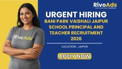 Bani Park Vaishali Jaipur School Principal and Teacher Recruitment 2026