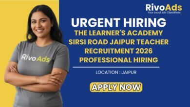 The Learner's Academy Sirsi Road Jaipur Teacher Recruitment 2026 Professional Hiring